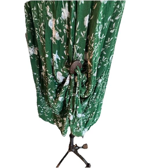 My Danielle, Green Floral/parrot Dress Wear Two Ways Summer Lightweight Large - Picture 5 of 8